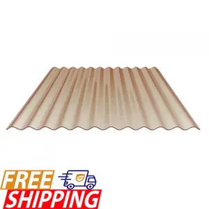 Corrugated Polycarbonate Roofing Sheet - Bronze - 1/16" x 33" x 96"