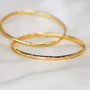 GINTO BANGLE BRACELET SET | Waterproof 24K Gold Plated Bangles Inspired by Pre Colonial Filipino Jewelry - Symbol of Protection, Success & Prosperity | Women Jewelry