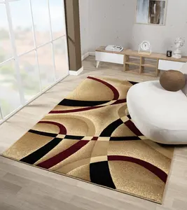 Sam's Rugs Ultra Soft Area Rug - Modern Abstract Design for Indoor Living Room & Bedroom - Stain Resistant, Easy to Clean