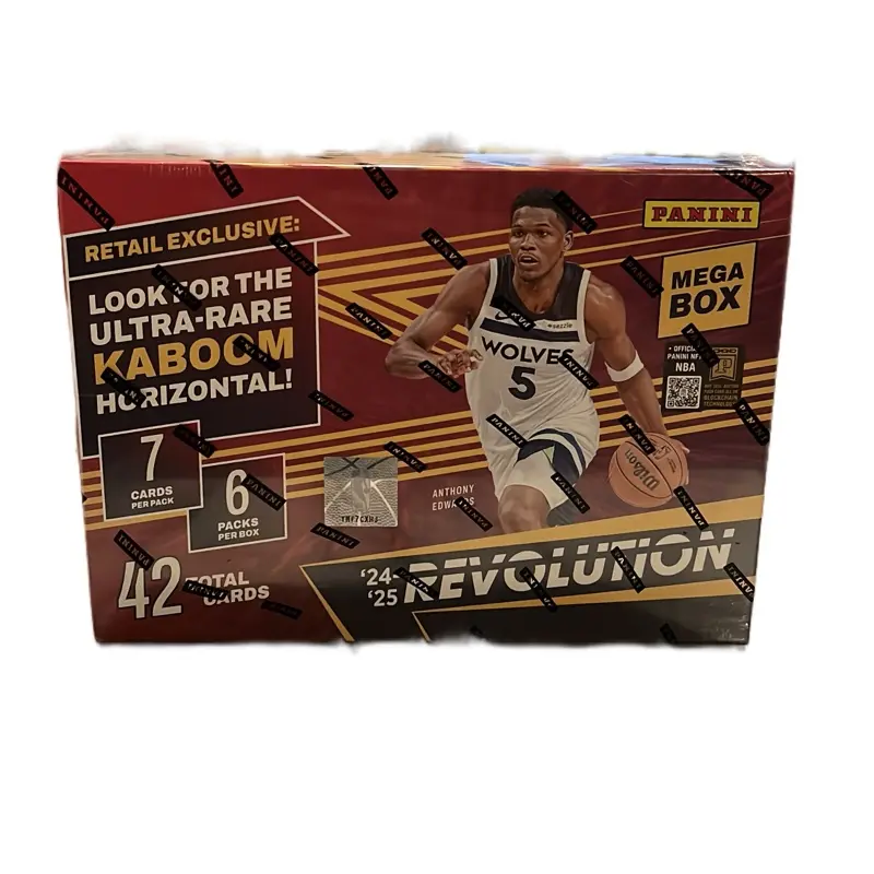 Panini 2024-25 Revolution Mega Box - Retail Exclusive with Ultra Rare Kaboom  Horizontal Cards - 6 Packs per Box - 42 Total Cards - TikTok Shop