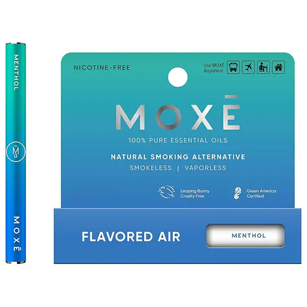 MOXE Natural Menthol Smokeless Inhaler, Non-Electric Craving Relief, 1 PK  Long-Lasting Aromatherapy Flavored Air Oral Fixation Support, On-the-Go Craving Relief, Cooling Sensation, No Batteries