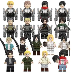 Attack on Titan Manga Figures Mikasa Eren Yeager Levi Ackerman Display Ornament Figures Merchandise Collectibles Model Kits Toys