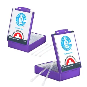 Dr. Piercing Aftercare Swabs - Saline Solution for Piercings - Earring Nose Belly Ear Piercing Cleaner - Saline Wash, Ear Hole Cleaner – Piercing Aftercare Formula - 36 Swabs