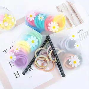 Daisy Pattern Zipper Storage Bag, Waterproof Durable Organizer, Makeup & Hair Accessories Holder, Travel Essential Organizer