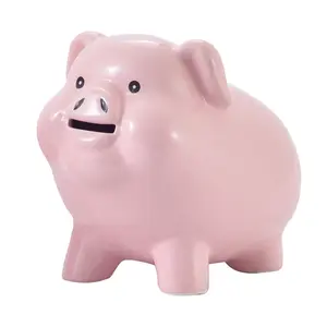 Ceramic Pig Piggy For Adults Break To Open Money Box Gift Tip Jar Alcancias De Dinero Para Adultos Ninos Saving Modern Home Decor Living Room