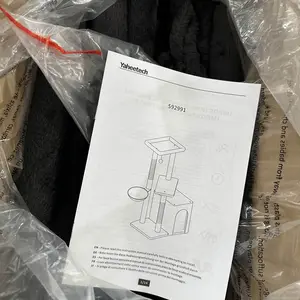 Yaheetech 34.5″ Cat Tree, Multi Level Cat Tower Cat Activity Center Scratching Post Indoor Furniture Cat Bed with Basket for Kittens