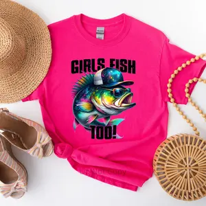 Girls Fish Too DTF Transfer