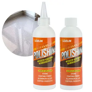 LOZLIN Professional Stone Polish - Mirror Finish for Quartz Granite Marble Countertops & Furniture Stainless Steel Sink Restorer