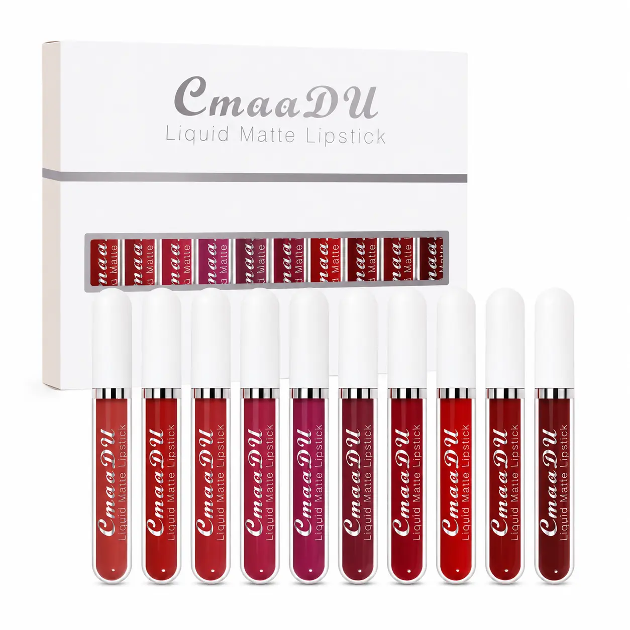 Matte Lipstick & Lipgloss Set, 10-Piece Collection for a Flawless Velvety Finish - Long-Lasting, Waterproof, Alcohol-Free Lip Color for Beginners, Lip Colour, 24-Hour Wear Lipstick & Lip Gloss