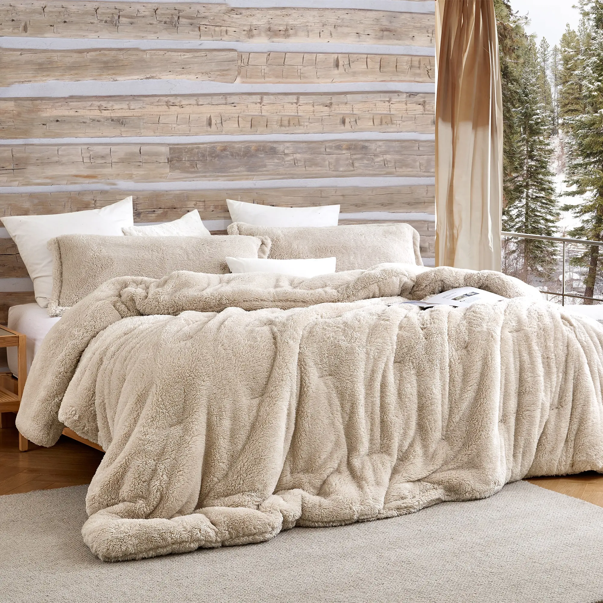 Coma Inducer Oversized Comforter - The Original Plush - White Sand