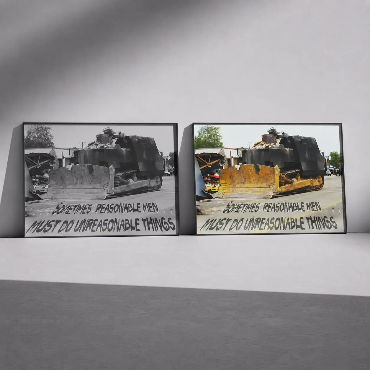 [NO FRAME] Heemeyer Demolition Inc Poster, Vintage Graphic Marvin Heemeyer Wall Art, Heavy Equipment Print, Gift For Him, MADE IN USA   h...