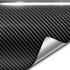 + Gloss Carbon Black, Vinyl Wrap Film Roll (1ft x 5ft)
