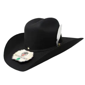 Bandoleros Chihuahua 50X Felt Hat with Premium Aluminum Feather
