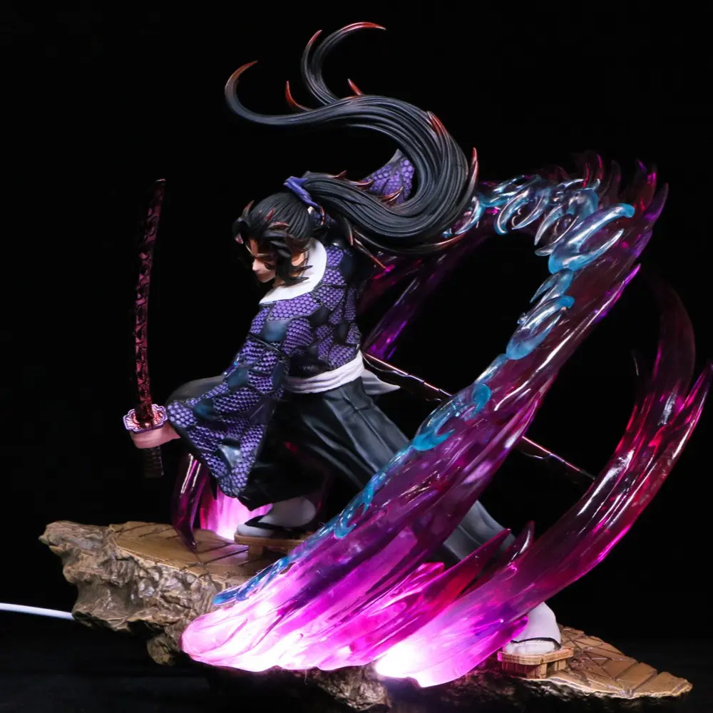Demon Slayer GK Figure Action Figures | Kokushibo VS Yoriichi USB Light-Up | Limited Edition Premium Gift Anime Action Figure