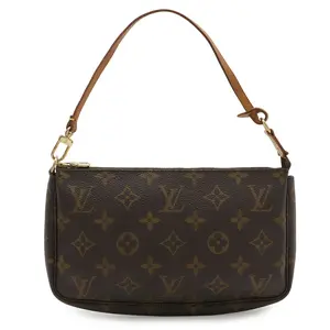 Pre-owned Louis Vuitton Canvas Shoulder Bags Monogram Pouch