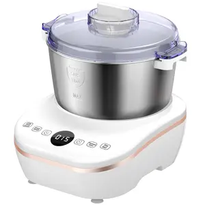 Electric Dough Maker With Ferment Function, White 7L7.3QT Dough Mixer Machine With 304 Stainless Steel Bowl, Microcomputer Timing, Kitchen Stand Mixers, Household Flour Kneading Machine