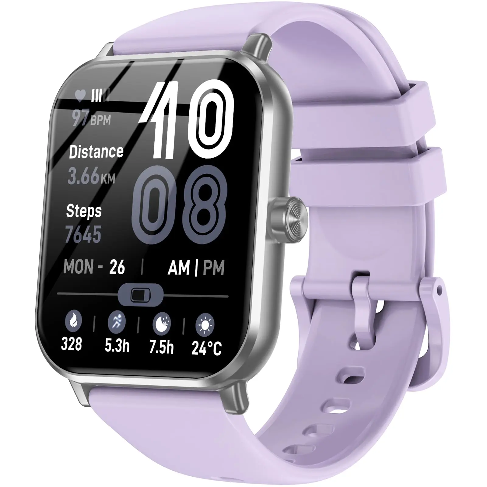 Jacoosa Smart Watch for Men Women, 1.83" HD Touch Screen Smartwatch with Bluetooth Call, 5 ATM Waterproof, 130+ Sport Modes Fitness Tracker Heart Rate Sleep Monitor Pedometer, Compatible with Android iPhone