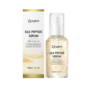 Zyvarn Silk Peptide Hydrating Serum | Hydrolyzed Fibroin & Copper Tripeptide-1 Firming Serum, Gentle for Sensitive Skin, Deep Hydrating & Skin Elasticity Enhancing