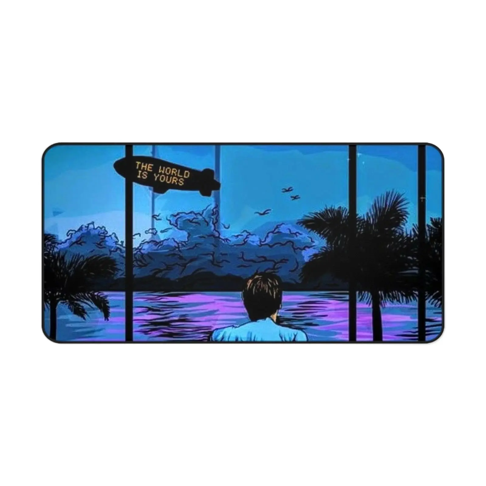 SCARFACE Desk Mat - Tony Montana "The World is Yours" Blimp Desk Mats - 3 SIZES, Non-Stitched Mat