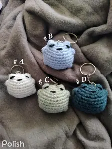 Crochet Rain Frog Keychain
