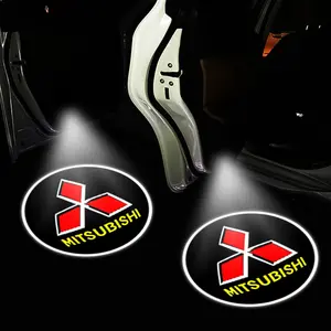 Car Door Welcome Light LED Projection Lamp Mitsubishi Car Door Logo Light LED Car Lights Interior Decoration Accessories