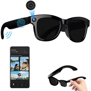 Ai Smart Glasses Upgrade Year, Multifunctional Wearable Smart Glasses, Independent Bluetooth-compatible Video Glasses with Audio, Real-Time Translation, Auto Color Lens, 32GB Storage, Wireless Smart Glasses