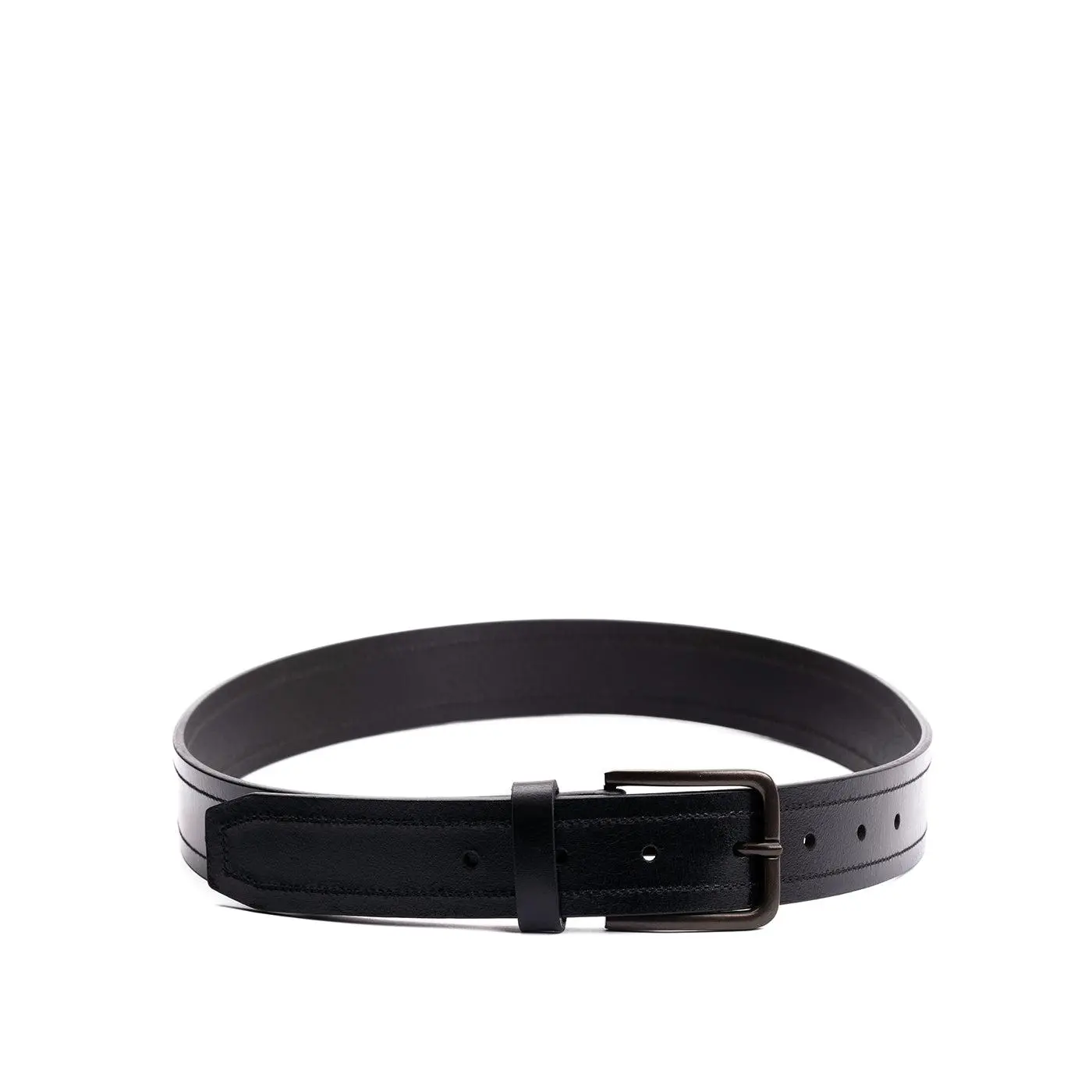 Portland Leather Men's Top Stitch Leather Belt - Structured Everyday Fit - Leather Belt, Top Stitch Detail, Durable Wear Portland Leather Men's Top Stitch Leather Belt - Structured Everyday Fit - Leather Belt, Top Stitch Detail, Durable Wear
