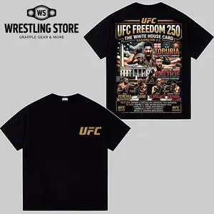 UFC Freedom 250 Oversized T-Shirt Hoodie, MMA Fight Night Graphic Tee, UFC Fan Merch, Streetwear Combat Sports Shirt, TikTok US UFC Apparel