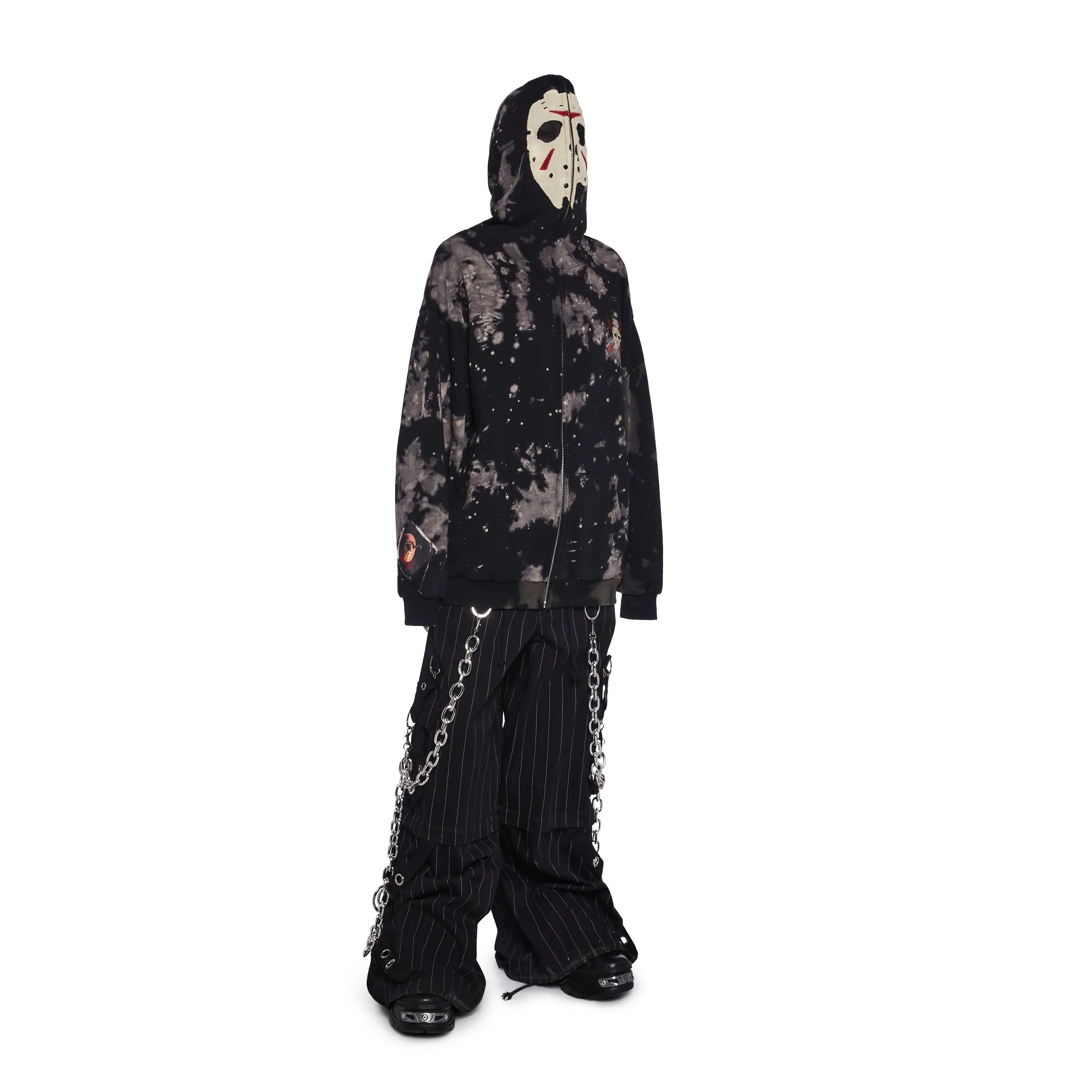 Vile Voorhees Mask Zip-Up Hoodie Vile Voorhees Mask Zip-Up Hoodie