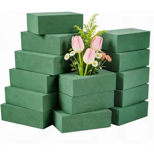 20-Pack Floral Foam Blocks, 9x4.25x3 Inches, for Fresh & Artificial Flowers, DIY Flower Decor, Wedding, Birthday, Garden Decorations