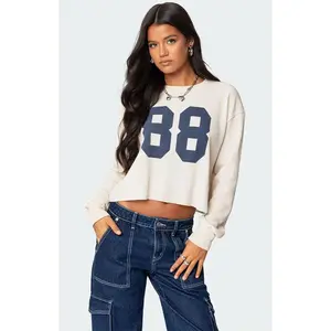 Edikted Women's 88 Waffle Long Sleeve T-Shirt