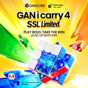 GAN i Carry 4 SSL Limited, Smart 3x3 Bluetooth Speed Cube Magnetic Connected Starsky Inner Shell Speedcube for Kids Tracking Movement Steps with App Online Competition, Battery Replaceable UV Coated
