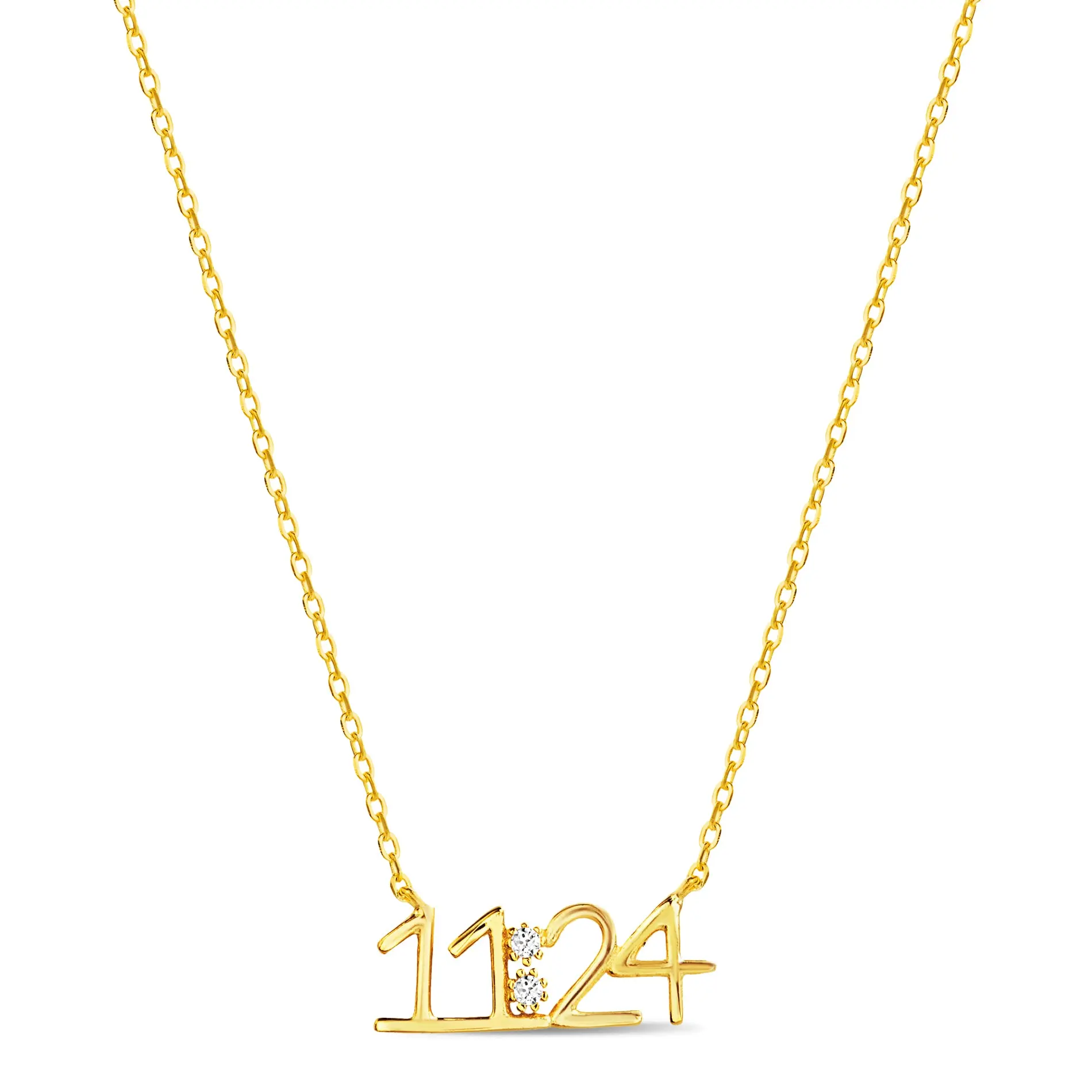 11:24 Sterling Silver Bible Verse Necklace