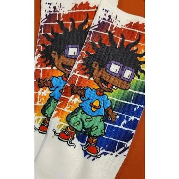 Chucky | Rugrats | Black Chucky | The Real Shirt Plug ™ | Sublimation Socks