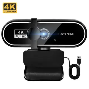 4K HD Webcam with Dual Microphones – USB Autofocus for PC, Laptop, Streaming & Gaming
