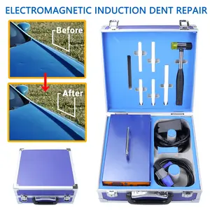 Car Electromagnetic Induction Dent Repair Instrument With Tool Storage Box Multifunction Induction Heater Quickly Remove Auto Body Door Tiny Dents Automobile Repair Plant Equipment