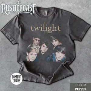 [Free Ship] Limited Comfort Colors Twilight One Direction, Vintage Distressed Fan T-Shirt, Twilight Tshirt, Gift For Women and Man Unisex T-Shirt