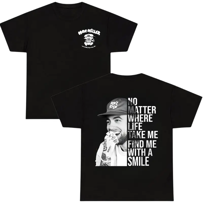 Vintage 90s Mac Miller shirt, Best Day Ever, No Matter Where Life Takes Me, Signature Mac Miller Merch For Fan, Graphic Tee, Rapper Lover