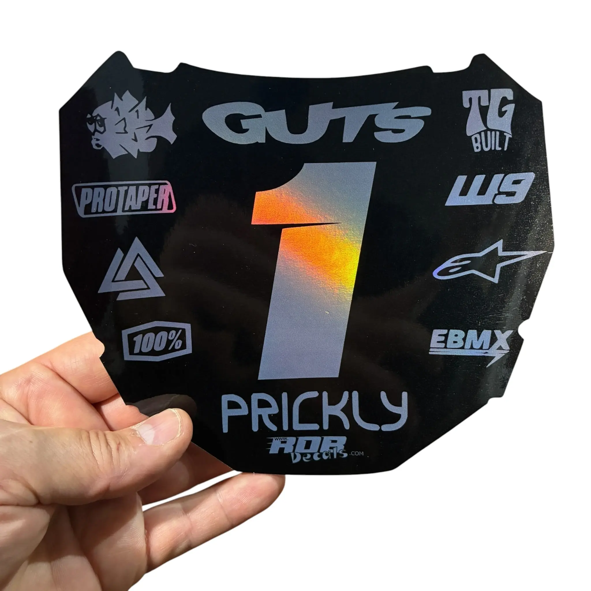 ODI Plate Decal — 11 Logo — Metalic Gray ODI Plate Decal — 11 Logo — Metalic Gray