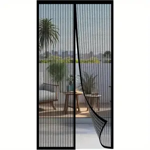 Magnetic Screen Door, Self-sealing Insect Barrier Door Curtain, Hands-free Mesh Partition Keeps Bugs Out, Pet and Youngsters Friendly