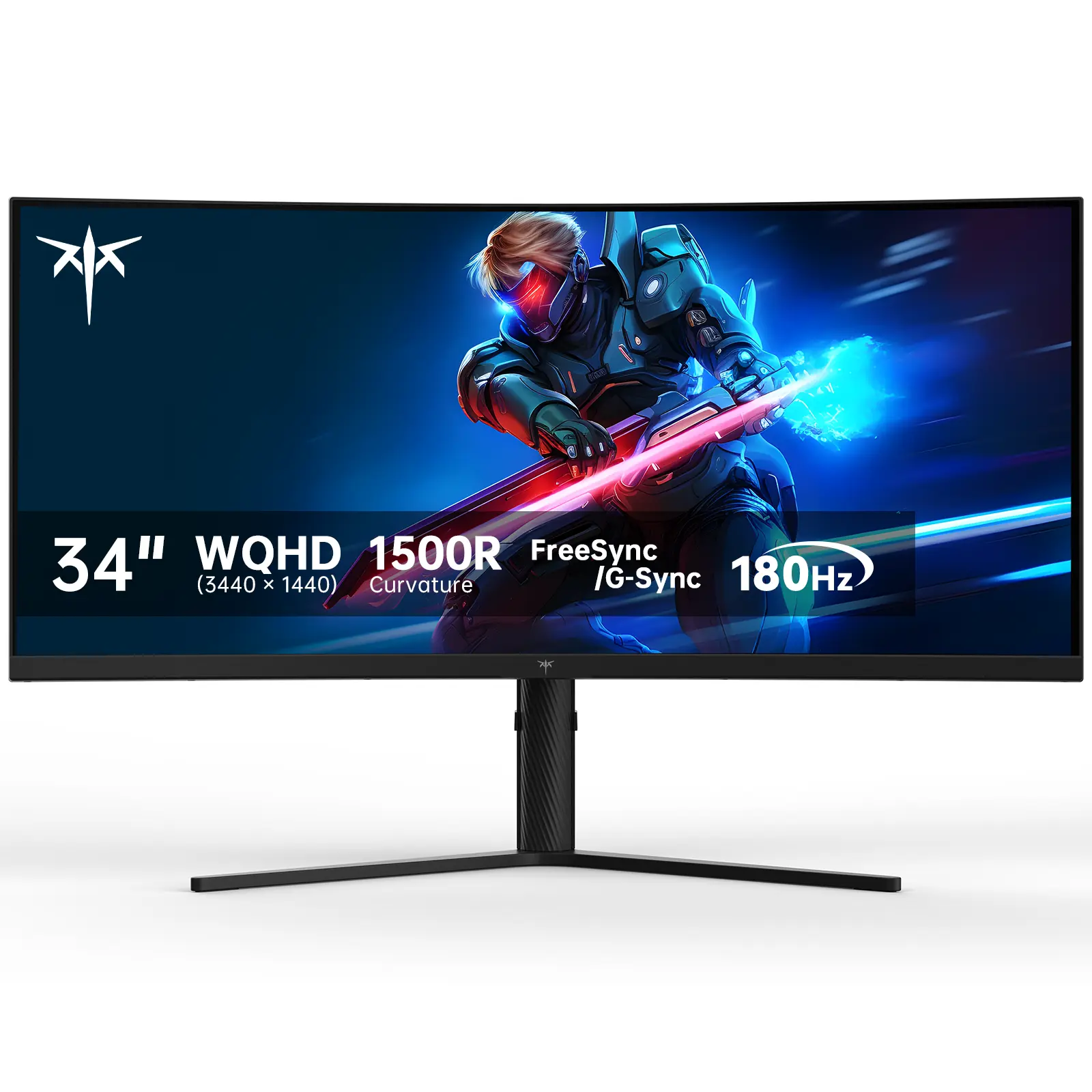 KTC 34" 2K WQHD 180Hz 3440X1440P Curved Gaming Ultrawide Monitor, 1500R PC Monitor, HDR10, FreeSync & G-Sync, HDMI, DisplayPort, VESA, Tilt Swivel Height Pivot Adjustment, H34S5
