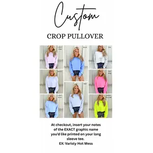 CROP *PULLOVER Graphic Top