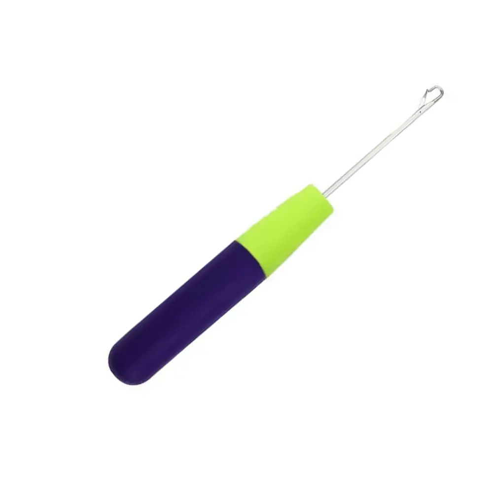 OQ Crochet Hook with Latch – DIY Tool for Feather Crochet Hair Extensions and Braiding
