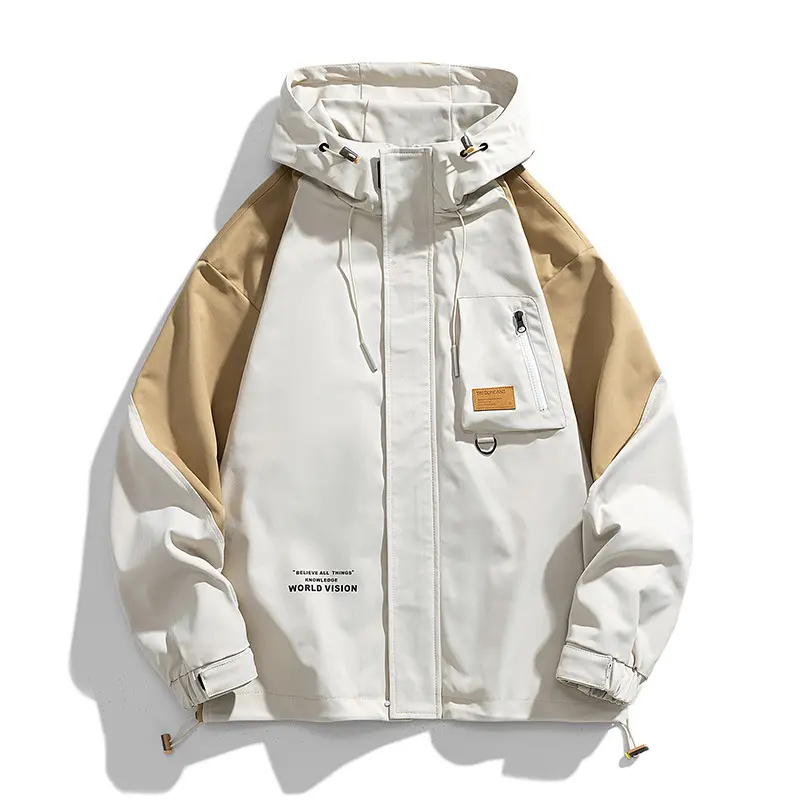 Men's Plus Size Long Sleeve Loose-Fitting Hoodie Jacket - Breathable Casual Wind-Resistant Outerwear, Ideal for Hiking, Available in 4XL (95-105kg), 5XL (105-115kg)