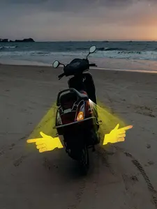 Motorcycle Laser Projection Light, Waterproof High Brightness Indicator Light, Universal Motorcycle Accessories for Motorcycle, Electric Bike, Bicycle