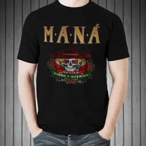 Rock en español: MANA 2023 MLQ T-Shirt Playera Casual Classic