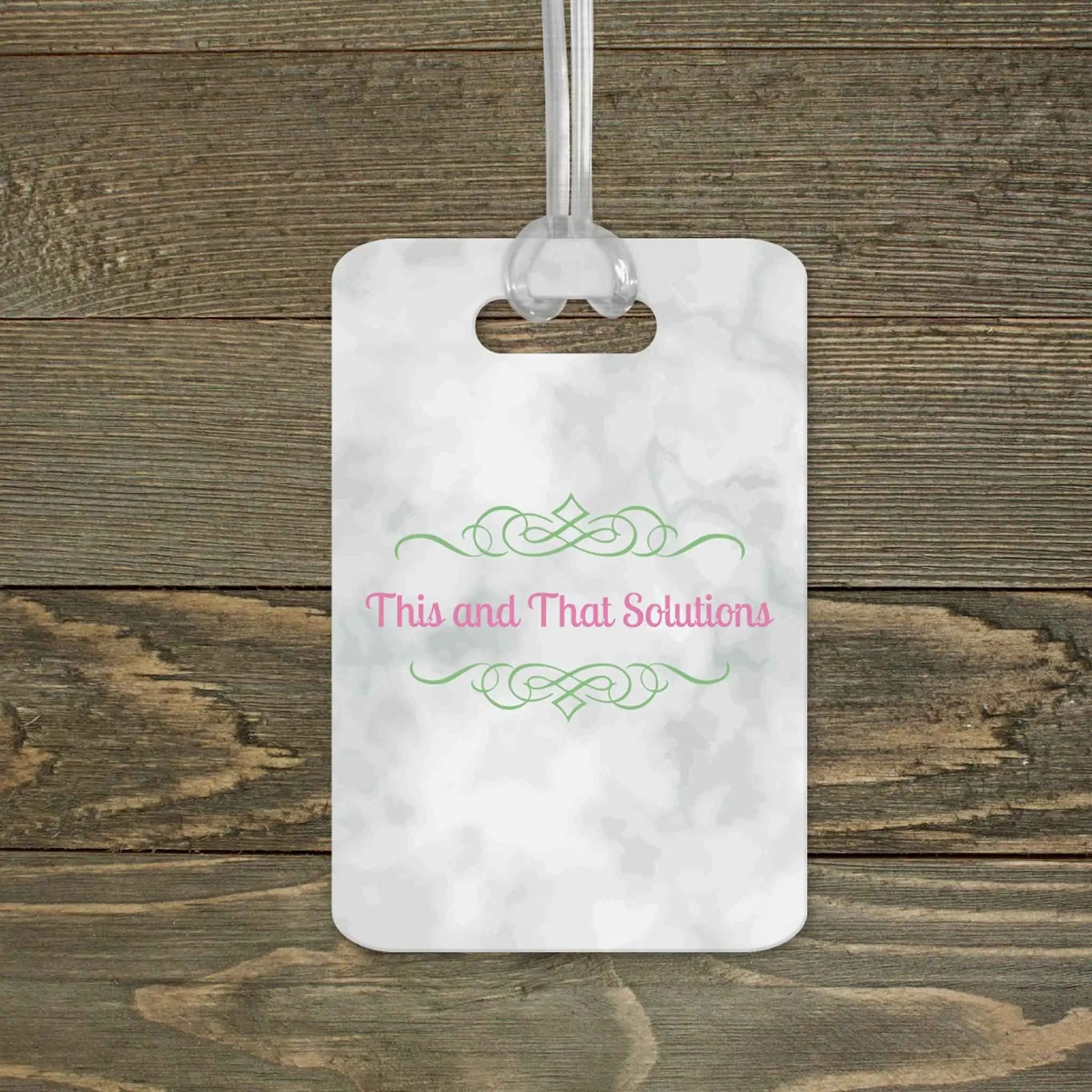 Personalized Luggage Tag | Custom Monogram Bag Tag | Company Logo