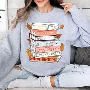 Gilmore Girl Books Sweatshirt, Stars Hollow T-shirt, Cute Fall Crewneck Sweater, Gift for Mom