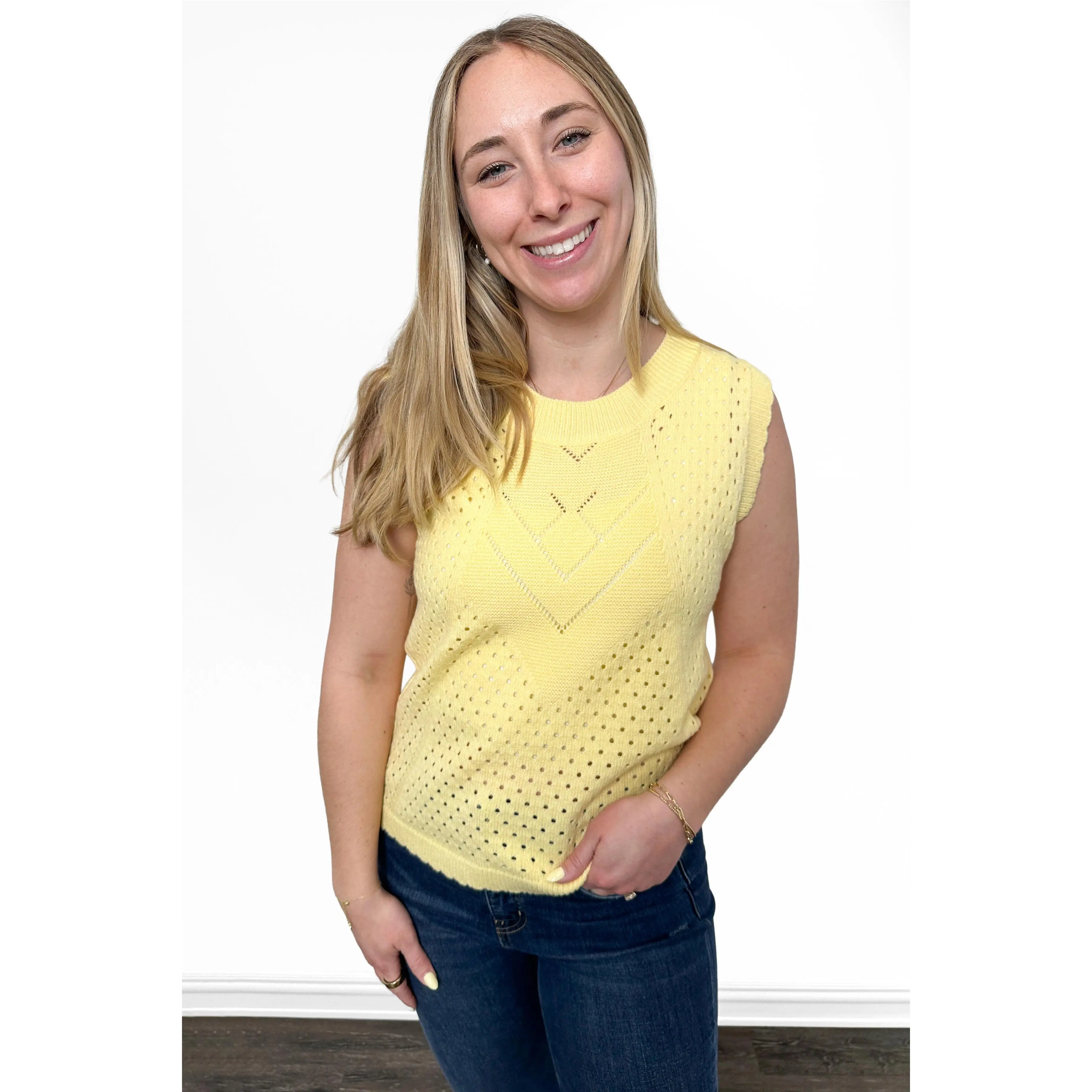 ALB Custom Women's Pointelle Knit Tank Top