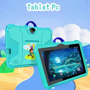 7-inch student Android WiFi tablet, 1 unit 1+16G learning tablet, with anti-drop protective case, educational tablet with parental controls, for learning games and leisure, learning and entertainment tablet